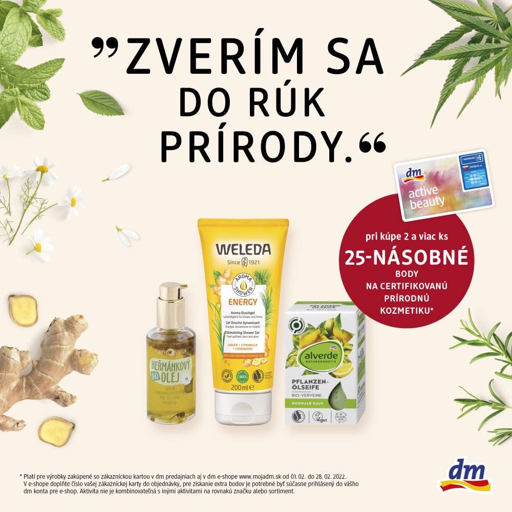 Február je v predajniach dm v znamení sily prírody